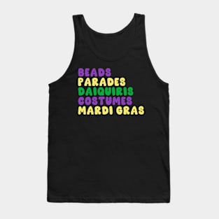 Mardi Gras List Tank Top